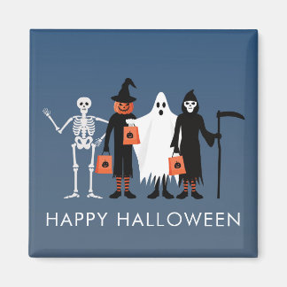 Trick or Treaters Halloween Magnet