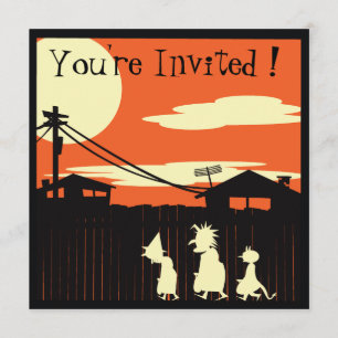 Trick Or Treaters Halloween Party Invitation