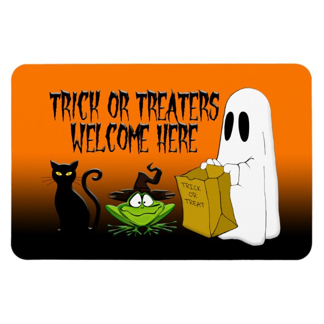 Trick or Treaters Welcome Halloween  Magnet (Horizontal)