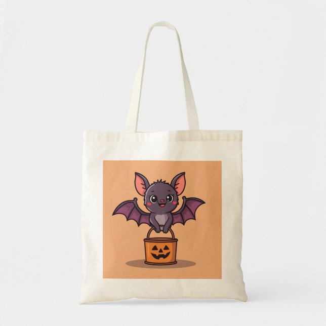 Trick or Treating Bat  Tote Bag (Front)
