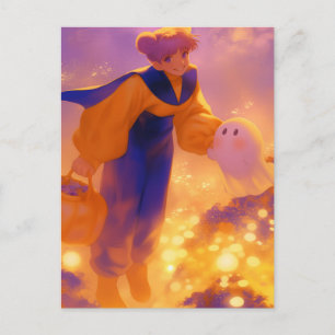 Trick or Treating Postcard
