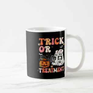 Trick Or Treatment Ghost Nurse Halloween Costume G Coffee Mug