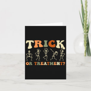 Trick Or Treatment Physical Therapy Halloween Skel Card