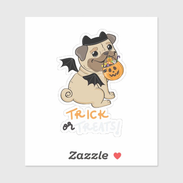 Trick or Treats Pug Costume (Sheet)