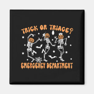 Trick Or Triage Emergency Department Er Skeleton H Magnet