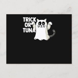 Trick or Tuna Halloween Holiday Postcard