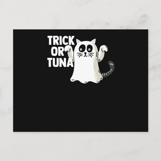 Trick or Tuna Halloween Holiday Postcard (Front)