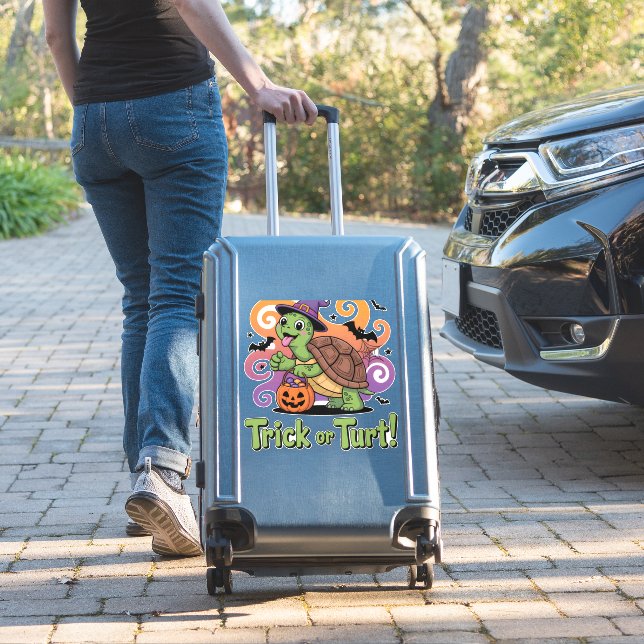 Trick or Turt Funny Turtle Halloween (Suitcase Insitu)