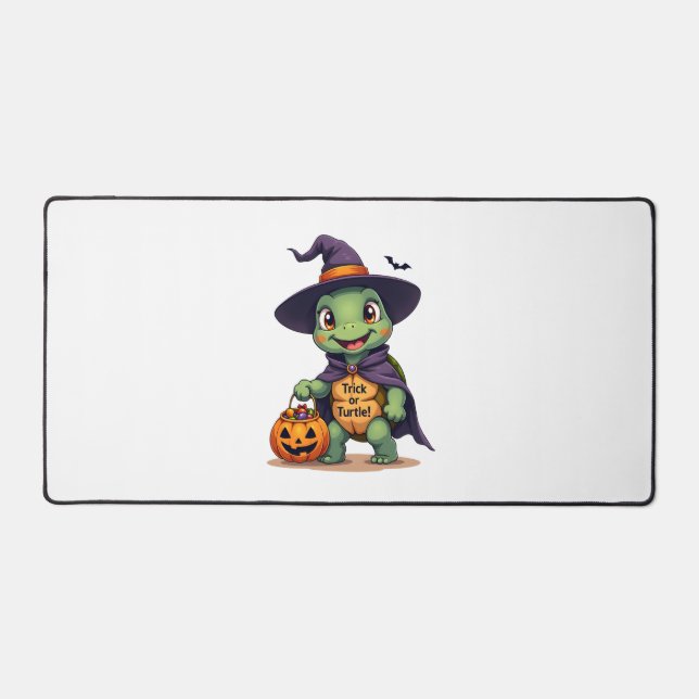 Trick-or-Turtle Desk Mat (Front)