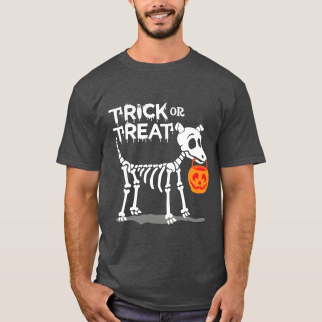 Trick Orreat Halloween Dog gift T-Shirt (Front)