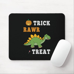 Trick Rawr Treat Cute Halloween Stegosaurus Dino Mouse Pad