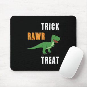 Trick Rawr Treat Cute Halloween Tyrannosaurus Rex Mouse Pad