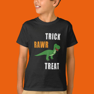Trick Rawr Treat Cute Halloween Tyrannosaurus Rex T-Shirt