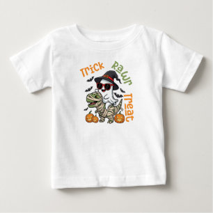 Trick Rawr Treat Dinosaur Kids Baby T-Shirt