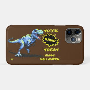 "TRICK RAWR TREAT" funny halloween dinosaur        iPhone 11 Pro Case