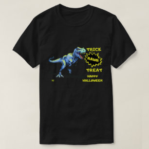 "TRICK RAWR TREAT" funny halloween dinosaur        T-Shirt