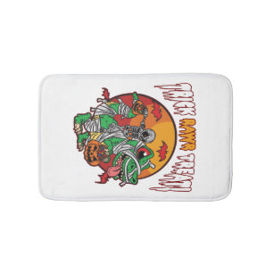 Trick Rawr Treat Spooky Halloween Dinosaur Bath Mat
