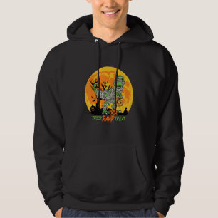 Trick Rawr Treat T Rex Dinosaur Mummy Boys Hallowe Hoodie
