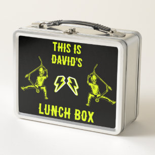 Trick Scooter Rider Metal Lunch Box