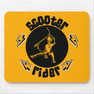 Trick Scooter Rider Mouse Pad