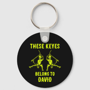 Trick Scooter Rider Name Key Ring