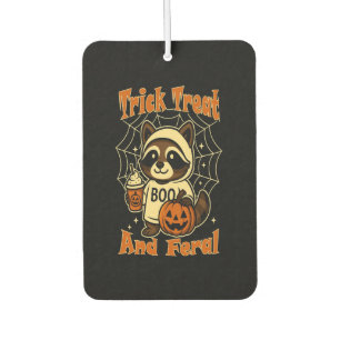 Trick Treat and Feral Cute Halloween Car Air Freshener