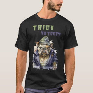 Trick Treat _ Goblin Dog _ English Bulldog _ T-Shirt