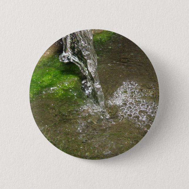 Trickling Waterfall Bubbling Water Button (Front)