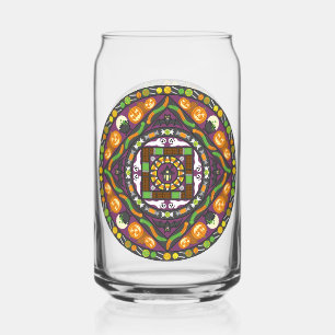 Tricks and Treats Mandala Can Glass