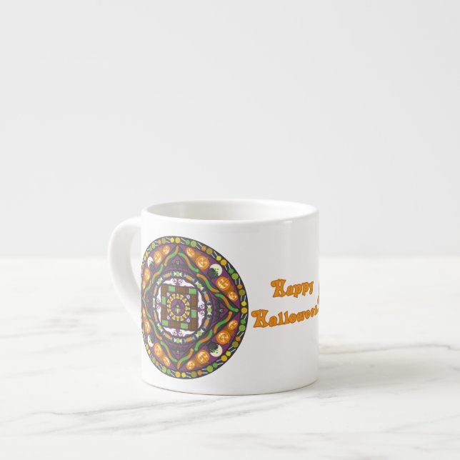 Tricks and Treats Mandala Speciality Mug (Front Left)