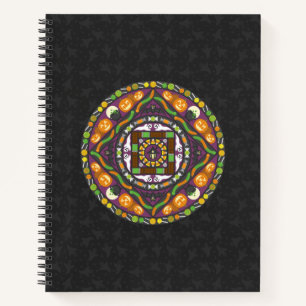 Tricks and Treats Mandala Spiral Notebook