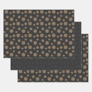 Tricks and Treats Mandala Wrapping Paper Set