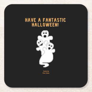 Trickster Ghosts Paper Coaster