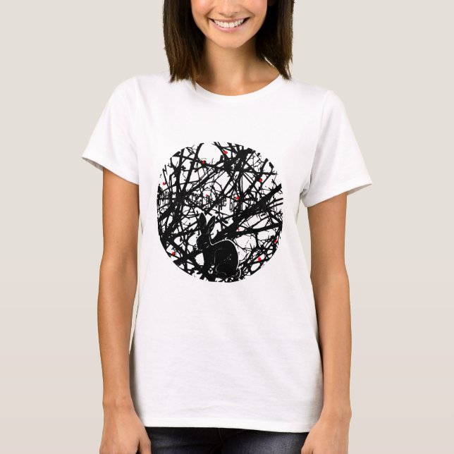 Trickster Rabbit in Briar Patch T-Shirt (Front)