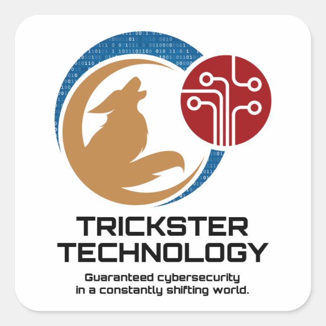 Trickster Technology sticker (light) (Front)
