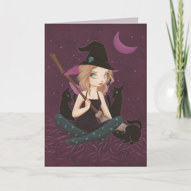 Tricksters - Fairy goth witch card (Front)