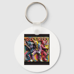 Tricky Tricky Music Groove Party Vibes Sticker Key Ring