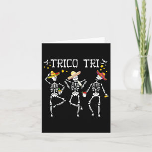 Trico Tri Halloween Funny Halloween Outfit Costume Card