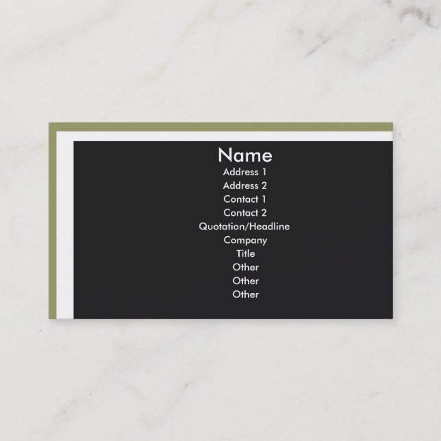 TriColor4 Business Card (Front)
