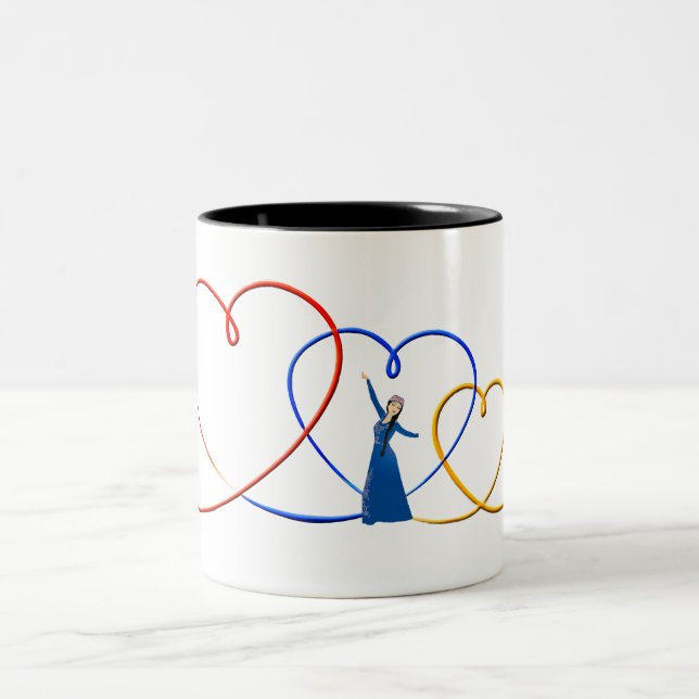 Tricolor Armenian Hearts Mug (Center)