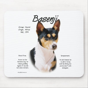 Tricolor Basenji History, All about Basenjis Mouse Pad