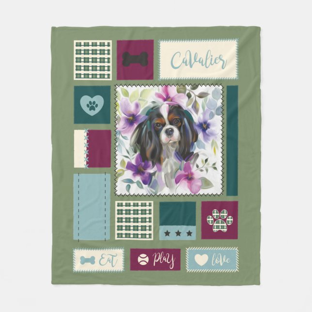 Tricolor Cavalier blanket | Medium (Front)