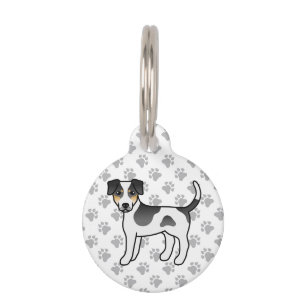Tricolor Danish-Swedish Farmdog Cute Cartoon Dog Pet Tag