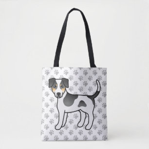 Tricolor Danish-Swedish Farmdog Cute Cartoon Dog Tote Bag