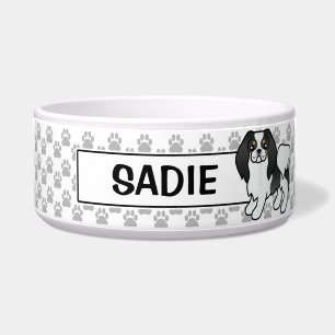 Tricolor Japanese Chin Cartoon Dog