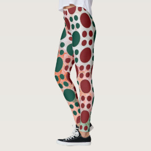 Tricolor Polka dot Leggings