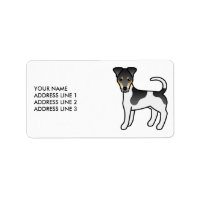 Tricolor Smooth Fox Terrier Cute Dog & Text