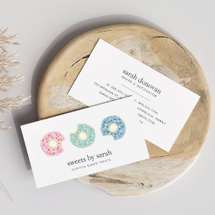 Tricolor Sprinkle Doughnut Business Card
