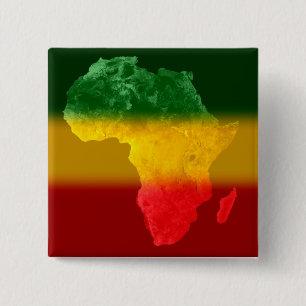 Tricolor Topographic Africa II 15 Cm Square Badge