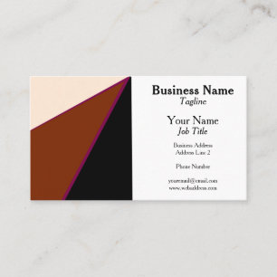 Tricolor Triangles Generic Adaptable Business Card